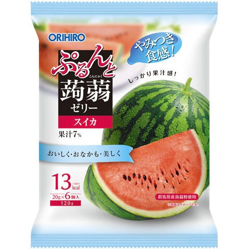 ぷるんと蒟蒻ゼリーパウチ　スイカ