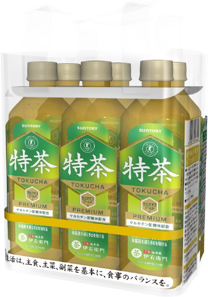 特定保健用食品　サントリー緑茶　伊右衛門特茶５００ｍｌペット（手売り用）６本パック袋