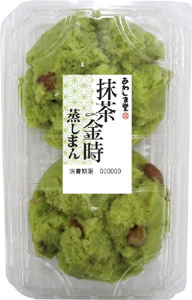 抹茶金時蒸しまん