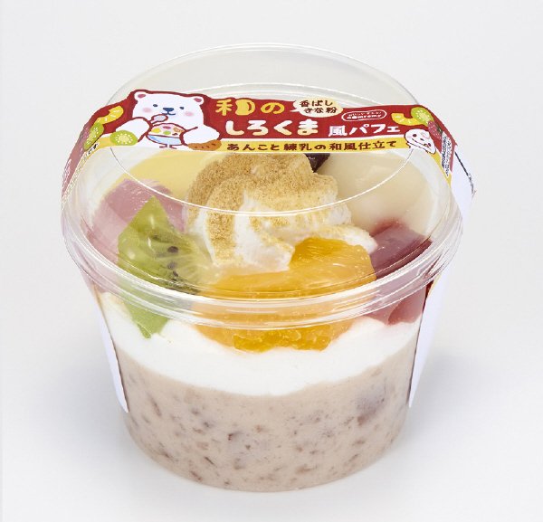 和のしろくま風パフェ