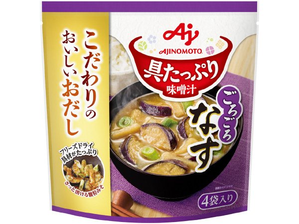 味の素ＫＫ「具たっぷり味噌汁」なす　４袋入パウチ