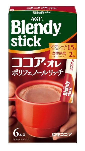 「ブレンディ」スティック　ココア・オレ　ポリフェノール・リッチ６本
