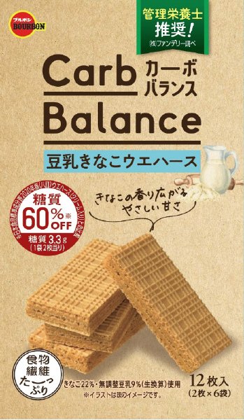 カーボバランス豆乳きなこウエハース