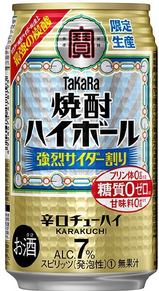 タカラ「焼酎ハイボール」＜強烈サイダー割り＞３５０ＭＬ