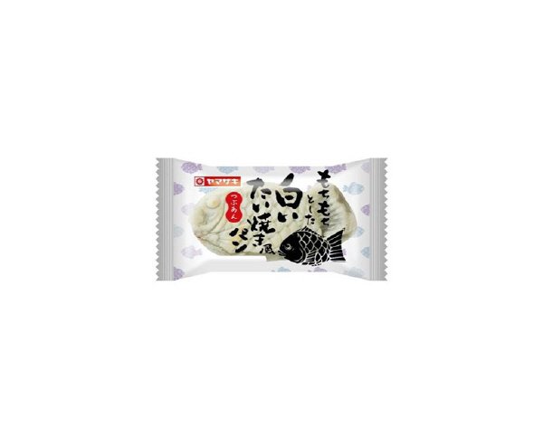 もちもちとした白いたい焼き風パン（つぶあん）