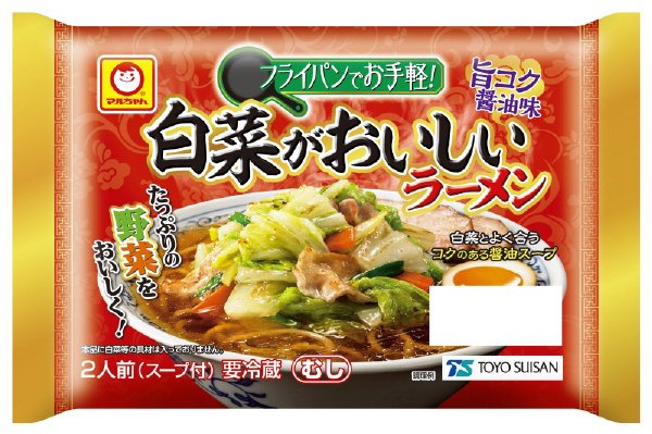 フライパンでお手軽！　白菜がおいしいラーメン　旨コク醤油味　２人前