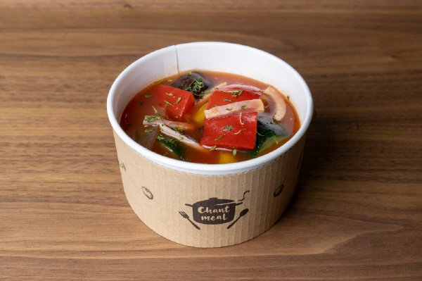 ゴロゴロ野菜のトマト煮込みスープ