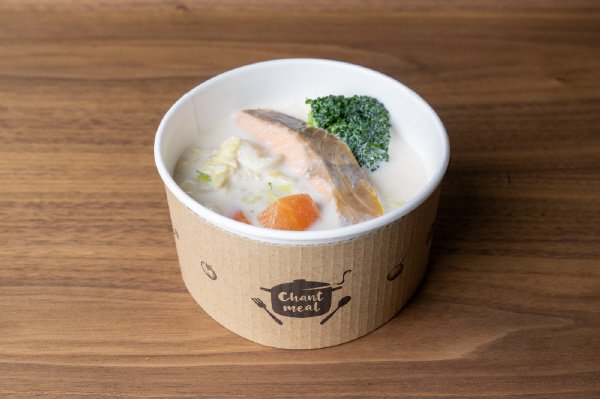鮭と野菜のクリームスープ