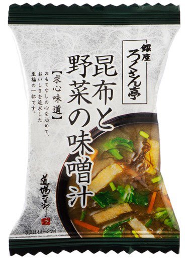 昆布と野菜の味噌汁