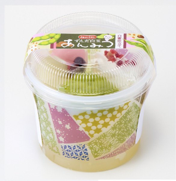ずんだ白玉あんみつ　白蜜仕立て