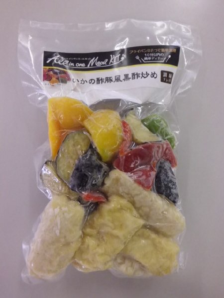 いかの酢豚風黒酢炒め
