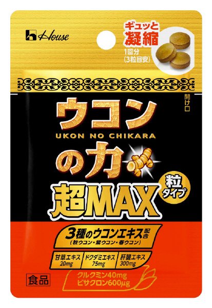 ウコンの力　超ＭＡＸ　粒タイプ　袋＜１回分＞　袋