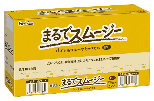 まるでスムージー　パイン＆フルーツミックス味　パウチ