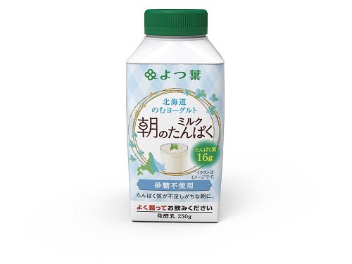 よつ葉北海道のむヨーグルト 朝のミルクたんぱく 砂糖不使用250ｇ
