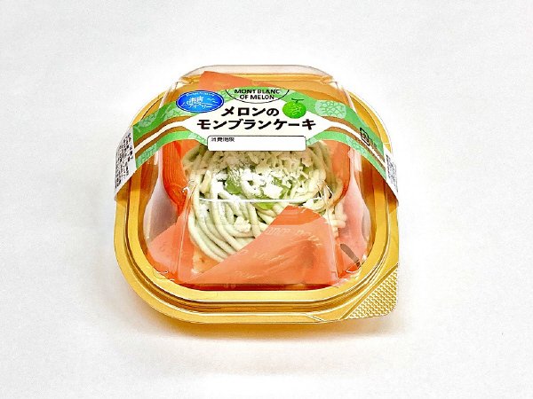 メロンのモンブランケーキ