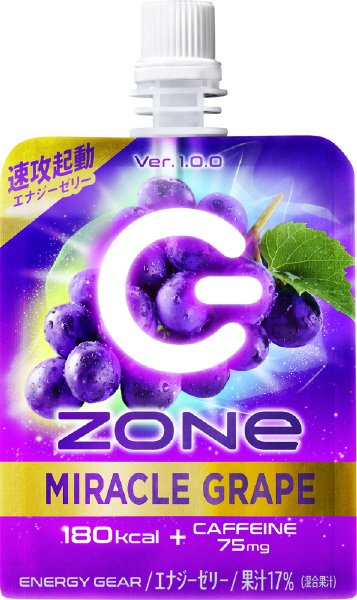 ＺＯＮｅ　ＥＮＥＲＧＹ　ＧＥＡＲ　ＭＩＲＡＣＬＥ　ＧＲＡＰＥ　Ｖｅｒ．１．０．０　１８０ｇパウチ