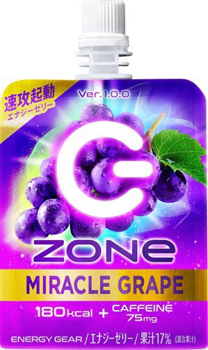 ＺＯＮｅ　ＥＮＥＲＧＹＧＥＡＲ　ＭＩＲＡＣＬＥ　ＧＲＡＰＥ　Ｖｅｒ．１．０．０　１８０ｇパウチ　６Ｐ