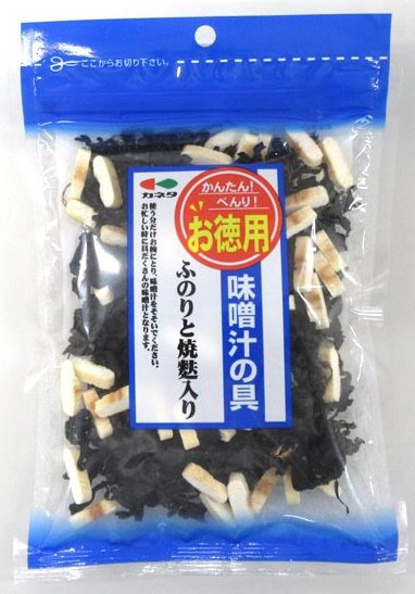 味噌汁の具ふのりと焼麩入り