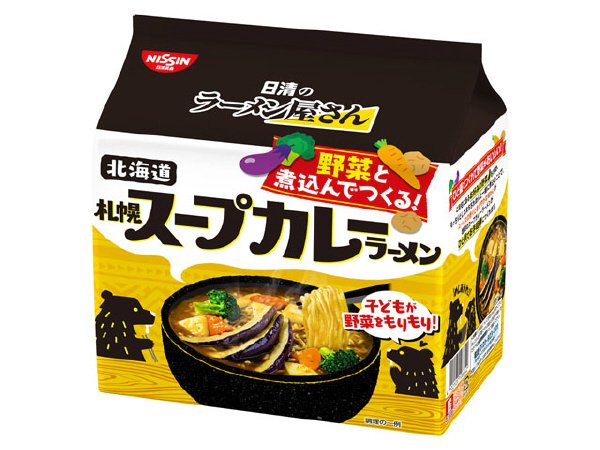 日清のラーメン屋さん　札幌スープカレーラーメン５食パック