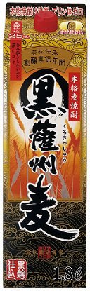 黒薩州麦 25度 1.8Lﾊﾟｯｸ