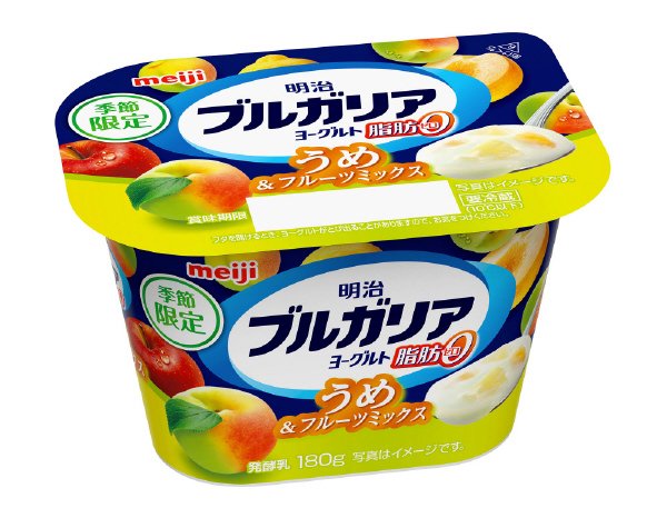 明治ブルガリアヨーグルト脂肪０うめ＆フルーツミックス