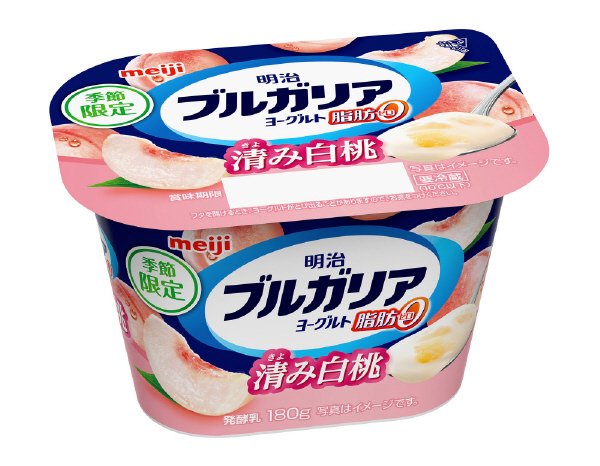 明治ブルガリアヨーグルト脂肪０清み白桃