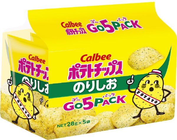 ポテトチップスのりしおゴー５パック