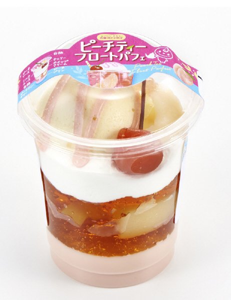 ピーチティーフロートパフェ