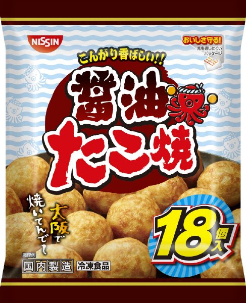 日清　醤油たこ焼　１８個入