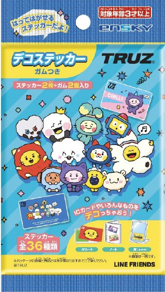 ＴＲＵＺデコステッカーガムつき