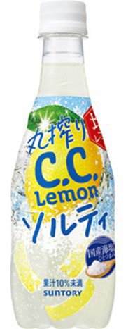 サントリー　丸搾りＣ．Ｃ．レモン　ソルティ　４２０ｍｌペット