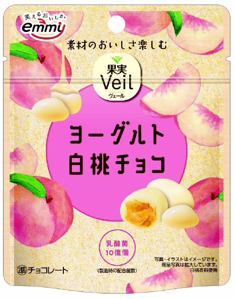 果実Veil　ヨーグルト白桃チョコ　スタントパウチ