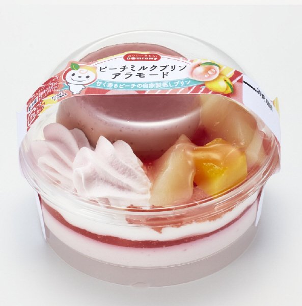 ピーチミルクプリンアラモード