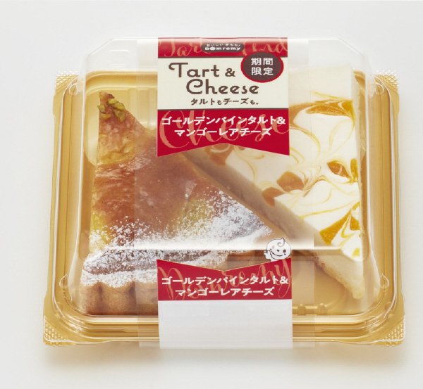 ゴールデンパインタルト＆マンゴーレアチーズ
