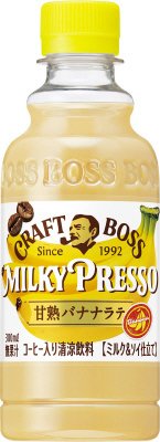 サントリーコーヒー　クラフトボス　ミルキープレッソ甘熟バナナラテ３００ｍｌ