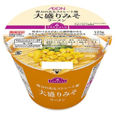 トップバリュ大盛りみそラーメン