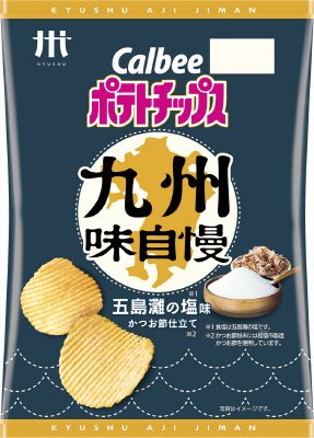 厚切りポテトチップス九州味自慢五島灘の塩味かつお節仕立て