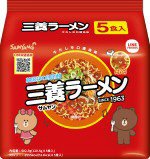 三養ラーメン LINE FRIENDSエディション 牛だし辛口醤油味