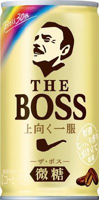 サントリーコーヒー　ザ・ボス　微糖　上向く一服　１８５ｇ缶×６