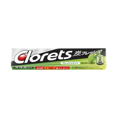 クロレッツ　炭フレッシュ　フレッシュミント　粒