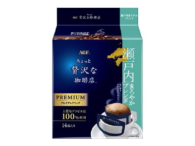 「ちょっと贅沢な珈琲店」レギュラー・コーヒープレミアムドリップ　瀬戸内まろやかブレンド１４袋