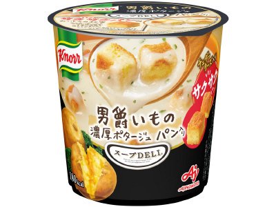 味の素ＫＫ　「クノール®　スープＤＥＬＩ®」男爵いもの濃厚ポタージュ　パン入り（容器入）×６×８