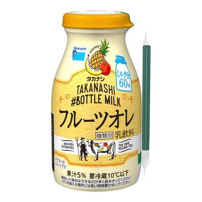 タカナシ#ボトルミルクフルーツオレ 200ml