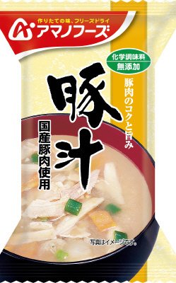 化学調味料無添加　豚汁
