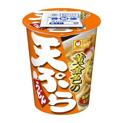 黄金色の天ぷらうどん