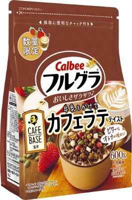 フルグラ牛乳をかけてカフェラテテイスト