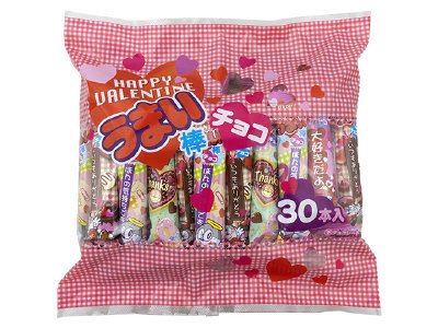 バレンタインうまい棒　チョコレート