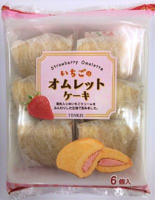 いちごのオムレットケーキ