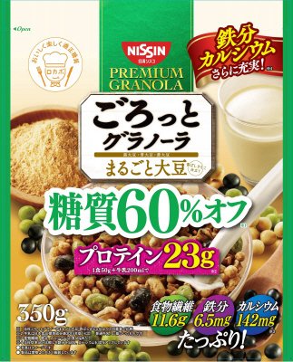 ごろっとグラノーラ　まるごと大豆　糖質６０％オフ