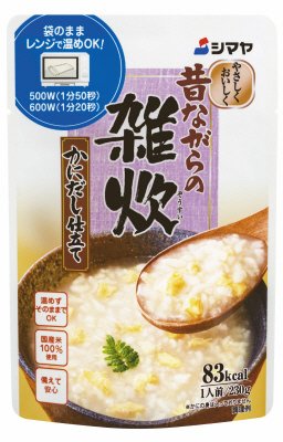 雑炊かにだしレトルト